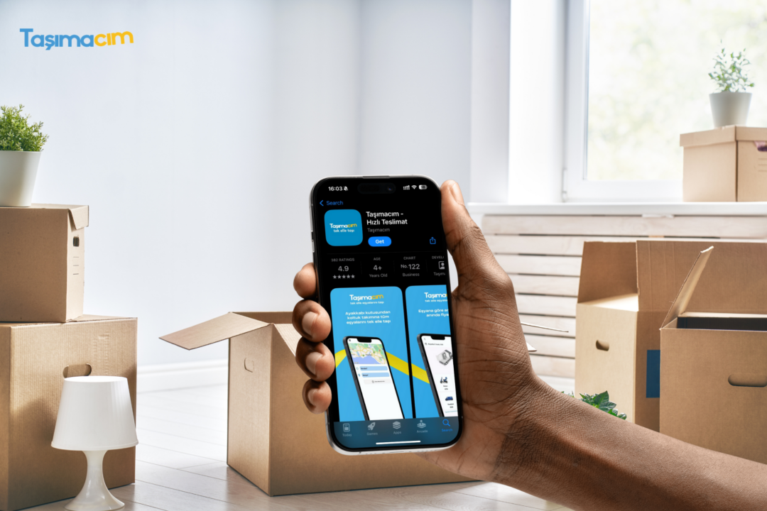 Parça eşya taşıma ve nakliye ücreti hesaplama yapan Taşımacım nakliye uygulaması.
