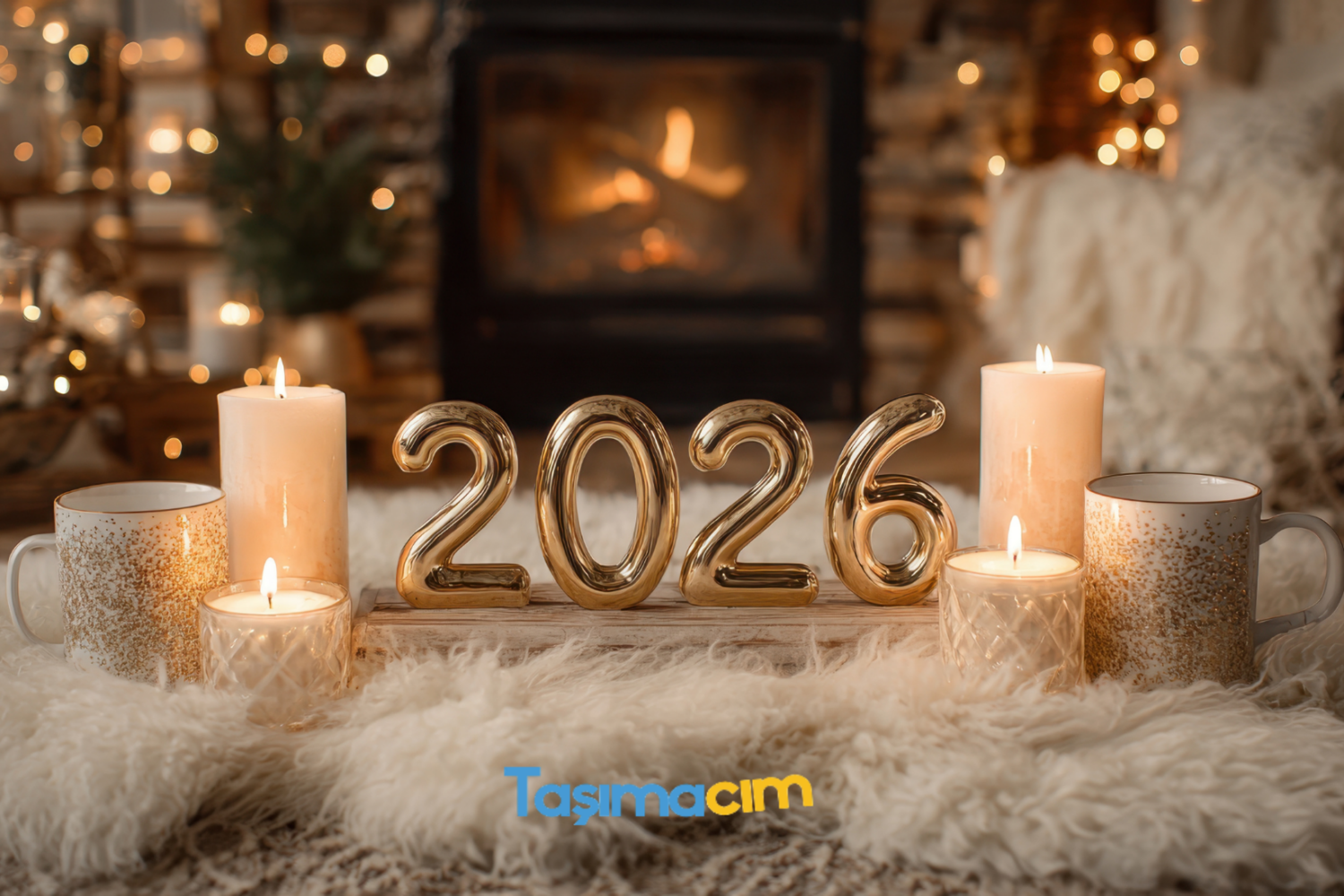 2026 yılbaşı dekorasyonu için davet masası, yılbaşı ağacı ve süslerin parça eşya taşıma ile güvenli taşınması