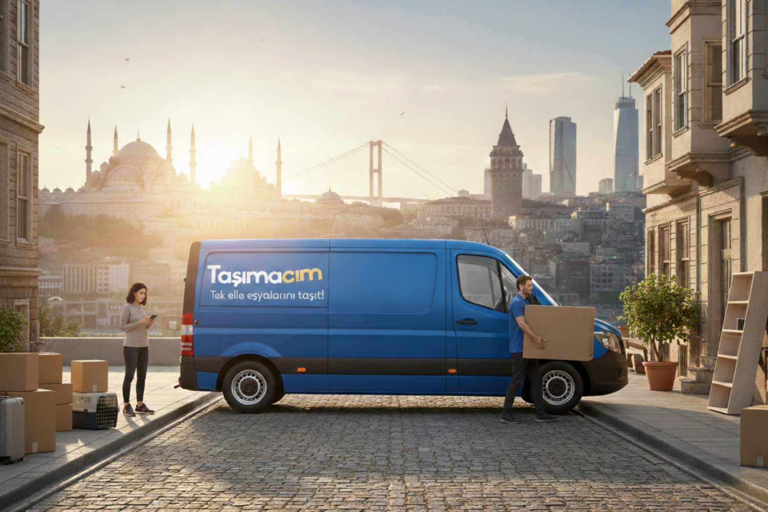 Taşımacım nakliye uygulaması ile İstanbul içi parça eşya taşıma hizmeti.